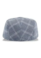 Plaid Cotton Flat Cap Ivy Hat