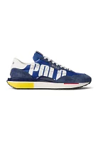 Train 89 Logo Suede and Oxford Sneakers