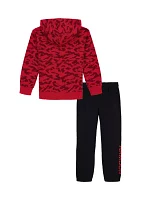 Baby Boys Rival Printed Graphic Hoodie and Pants Set
