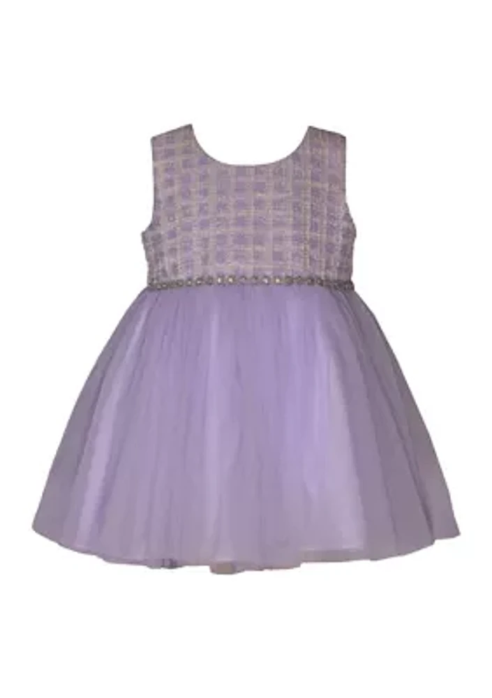 Baby Girls Bouclé Coat and Dress Set