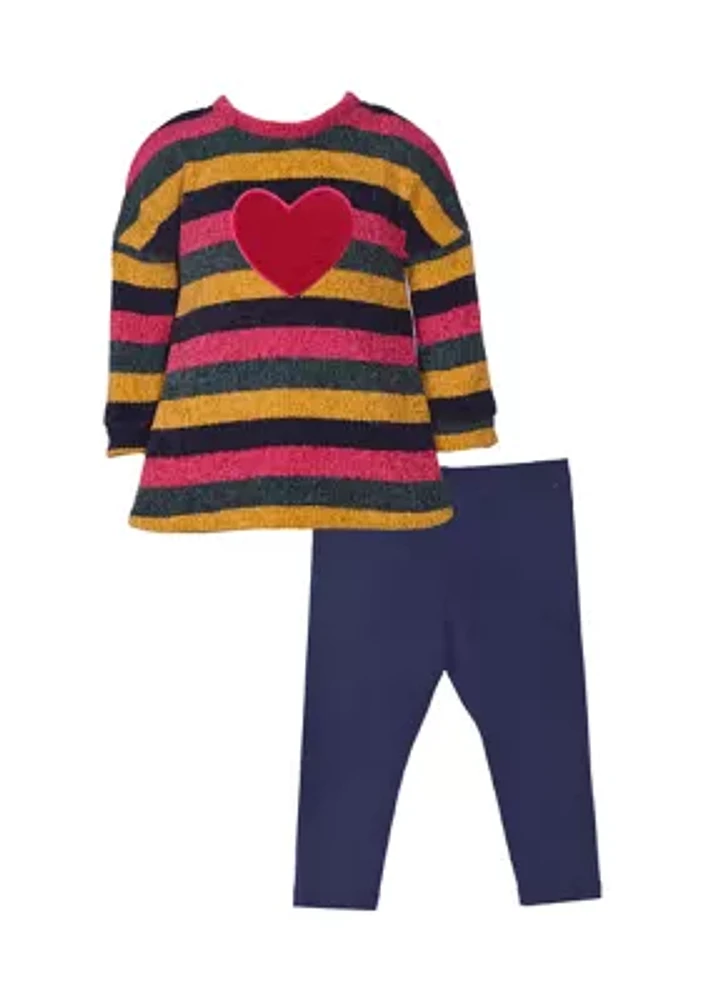 Baby Girls Chenille Top and Leggings Set
