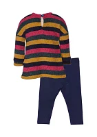 Baby Girls Chenille Top and Leggings Set