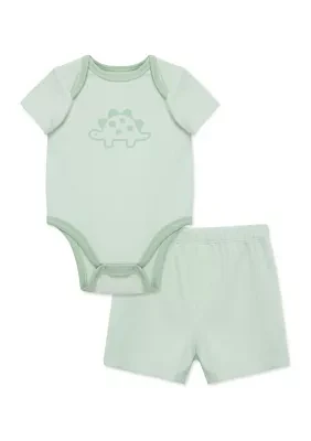 Baby Boys Dino Shorts Set