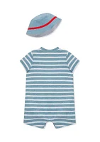 Baby Boys Baseball Romper with Hat