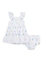 Baby Girls Garden Sundress with Bloomer