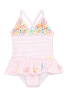 Baby Girls 3D Multi Swimsuit