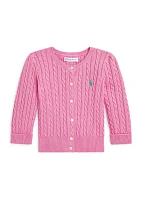 Baby Girls Mini Cable Cotton Cardigan