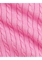 Baby Girls Mini Cable Cotton Cardigan