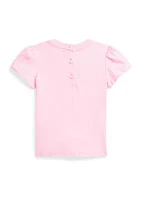 Baby Girls Polo Bear Cotton Jersey T-Shirt