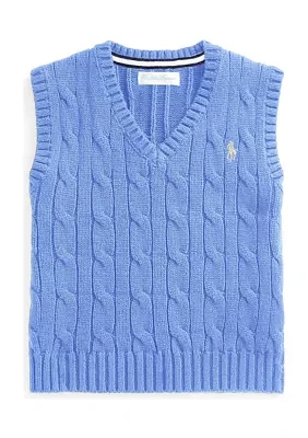 Baby Boys Cable-Knit Cotton Sweater Vest