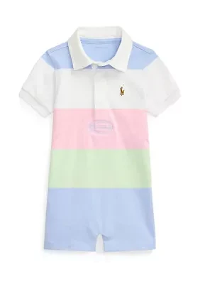 Baby Boys Striped Cotton Jersey Rugby Shortall