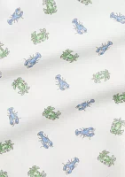 Baby Boys Crab Print Soft Cotton Polo Bodysuit