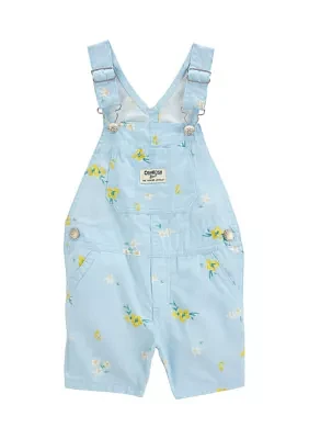 Baby Girls Woven Shortalls