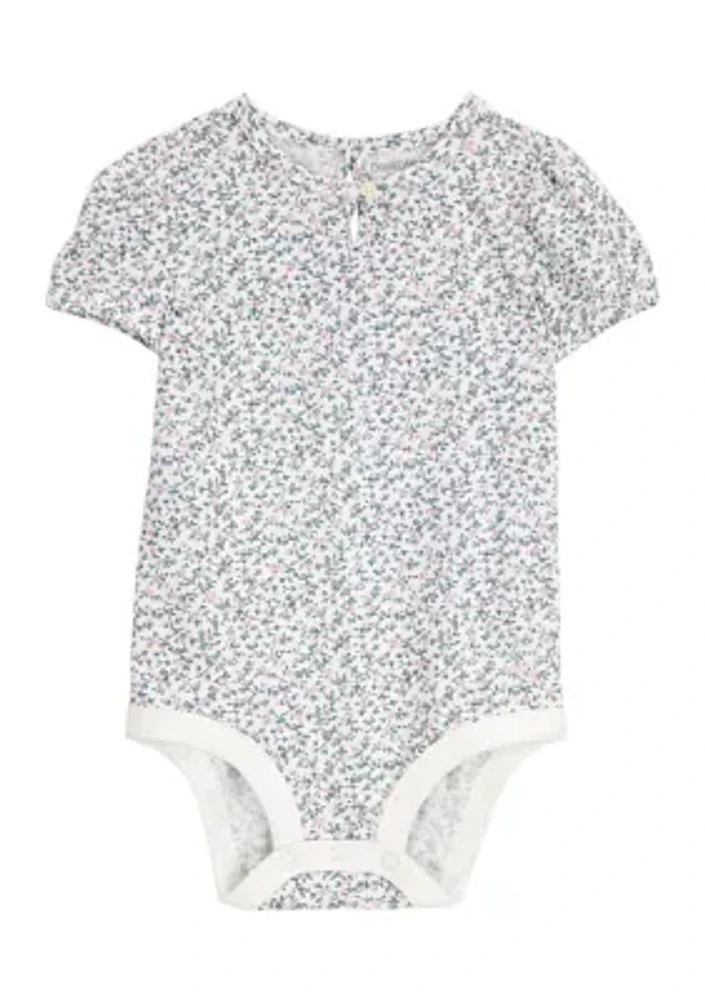 Baby Girls Floral Printed Bodysuit