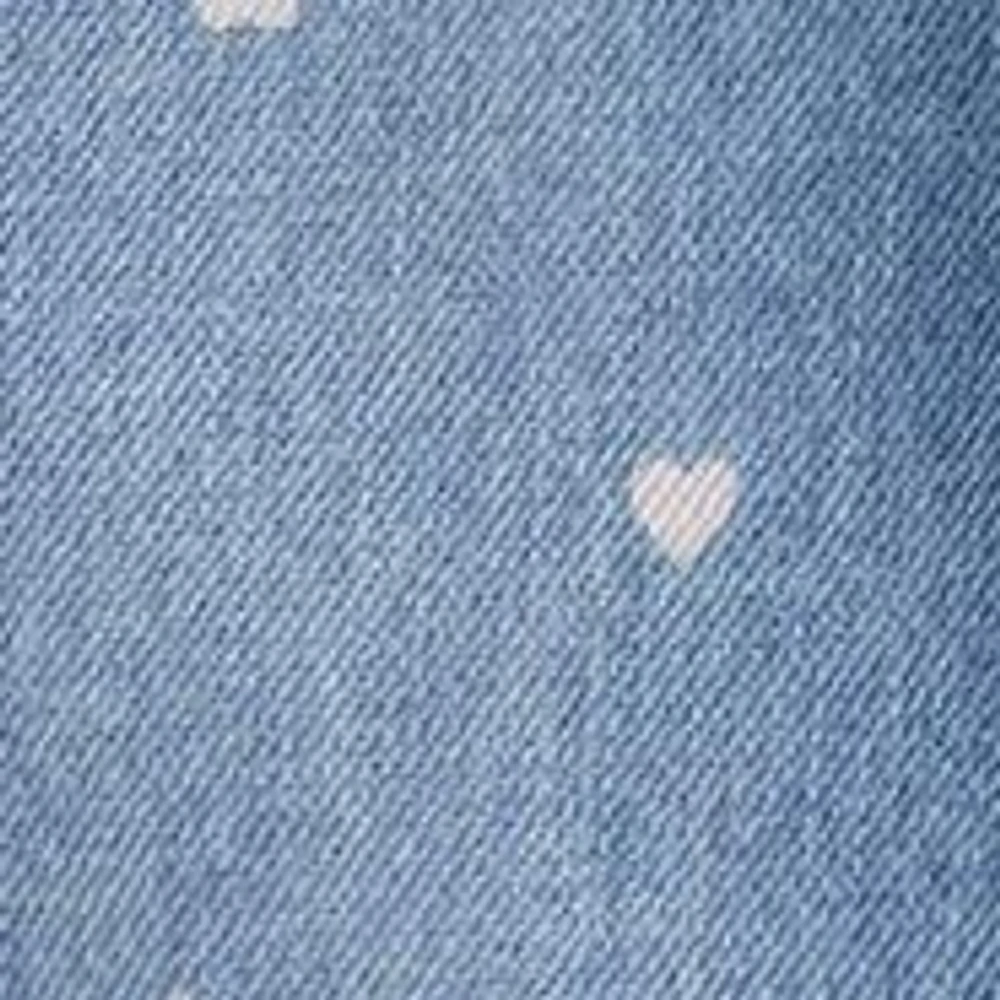 Toddler Girls Heart Overalls