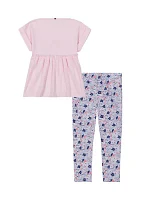 Toddler Girls 2 Piece Knit Leggings Set