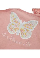 Baby Girls Ruffle Strap Tank and Short Set