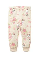 Baby Girls Minnie Mouse Graphic Sweatshirt and Printed Sweatpants Set