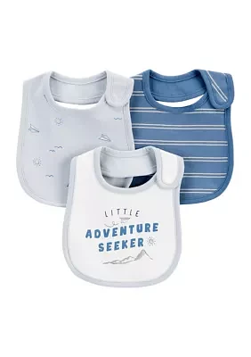 Baby Boys 3 Pack Bibs