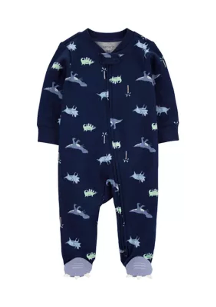 Baby Boys Dinosaur One-Piece Pajama