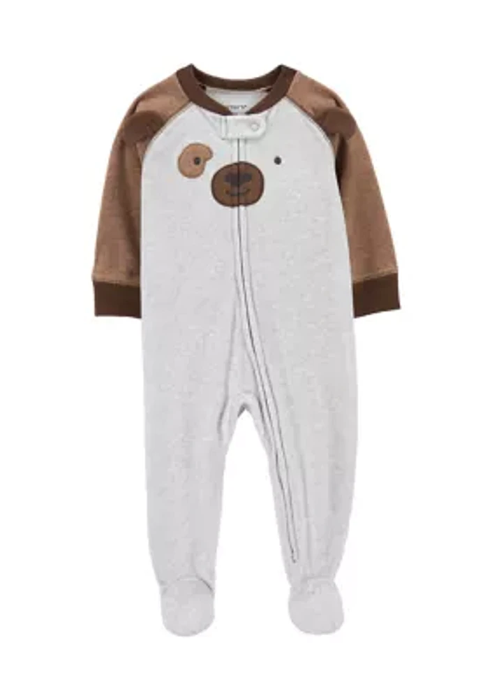 Baby Boys Microfleece Footie Pajamas
