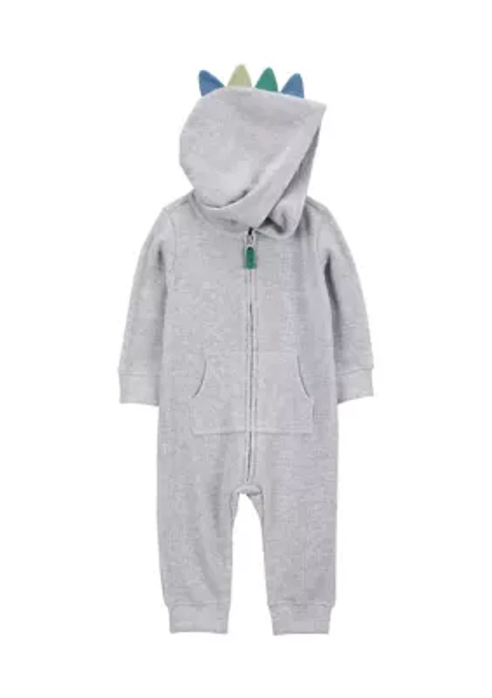 Baby Boys Dinosaur Hood Jumpsuit
