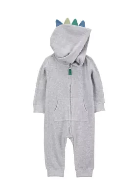 Baby Boys Dinosaur Hood Jumpsuit