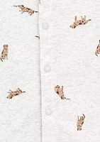 Baby Boys Dog Print Romper