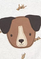 Baby Boys Dog Print Romper