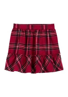 Toddler Girls Plaid Skirt