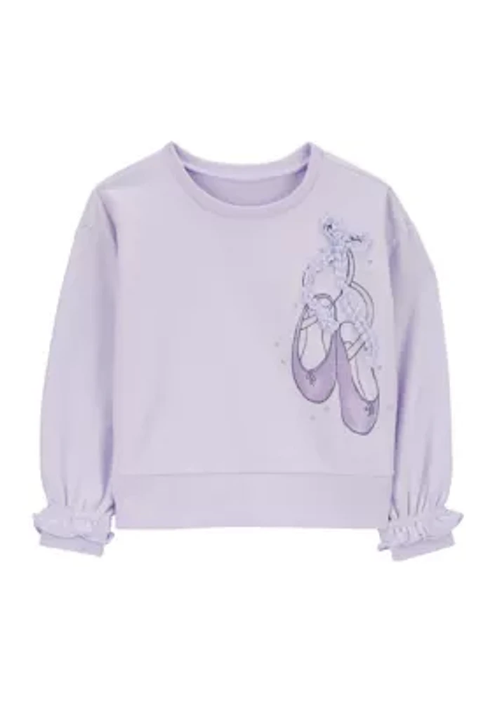 Toddler Girls Printed Sweatshirt
