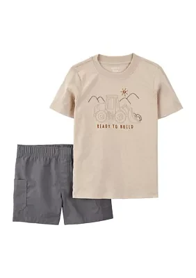 Toddler Boys Graphic T-Shirt and Shorts Set