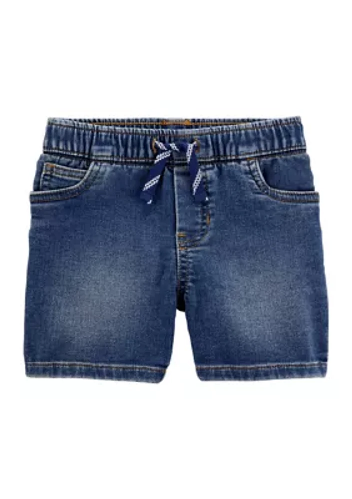 Toddler Boys Mid-Length Jean Shorts