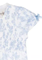 Toddler Girls Printed Voile Set
