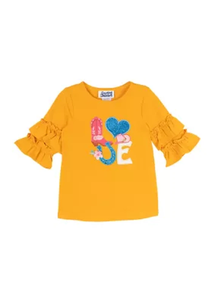 Toddler Girls Love Graphic Top