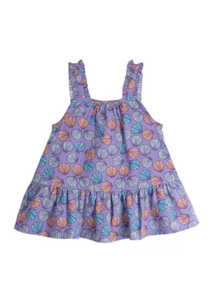 Toddler Girls Sleeveless Printed Top