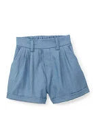 Toddler Girls Tropical Embroidered Top and Shorts Set