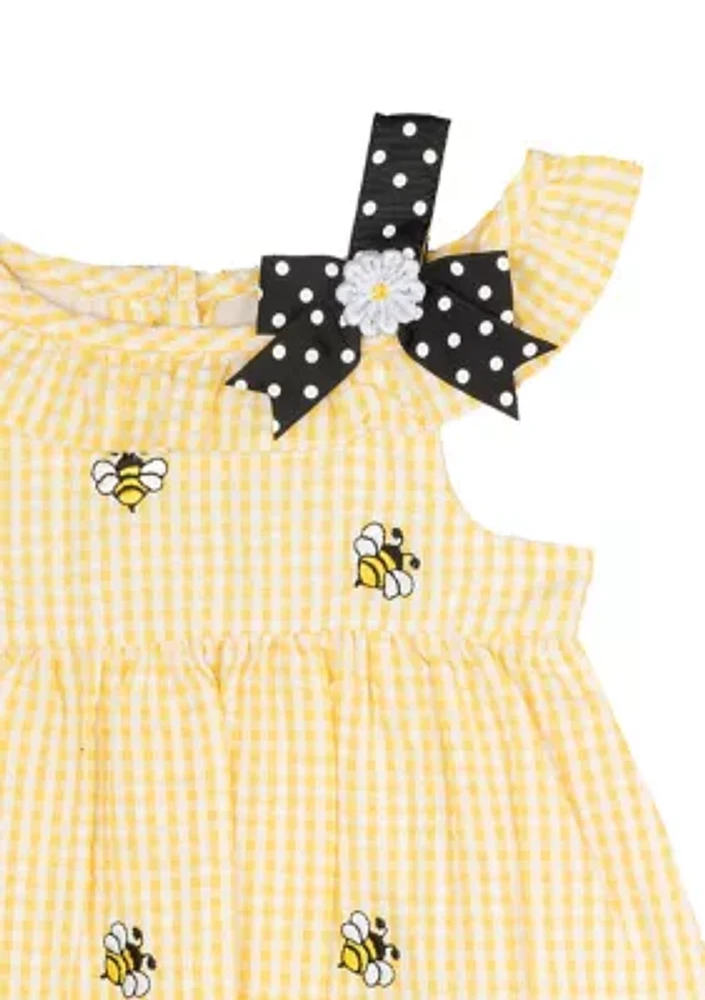 Baby Girls Bee Chiffon Seersucker Dress