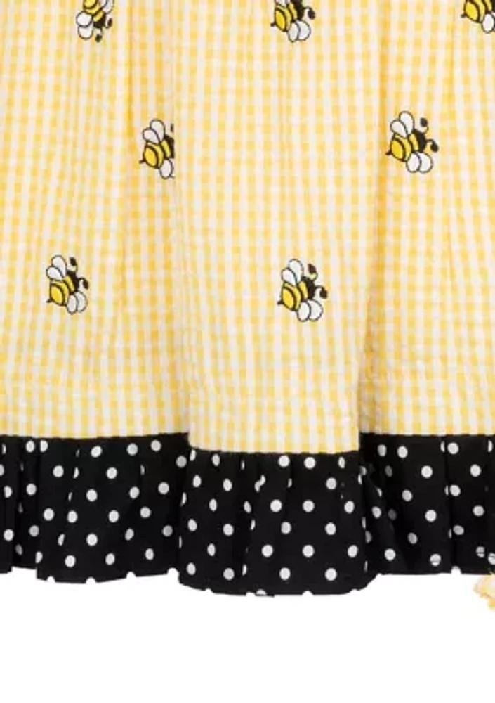 Baby Girls Bee Chiffon Seersucker Dress