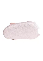 Baby Girls Tish Pink Glitter Bow Ballet Flats