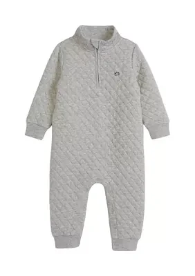 Baby Boys Quilted Knit Romper