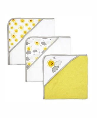 Baby Girls 3 Pack Hooded Towels