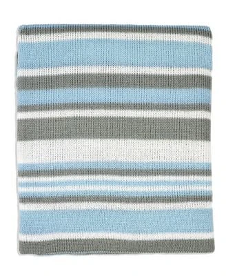 Baby Boys and Girls Striped Knit Blanket