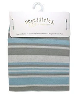 Baby Boys and Girls Striped Knit Blanket