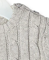 Baby Boys and Girls Long Sleeved Cable Knit Romper