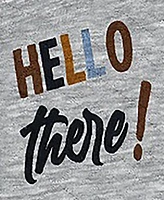 Baby Boys and Girls Hello There Quilted Footie
