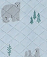 Baby Boys and Girls Polar Bear Quilted Footie