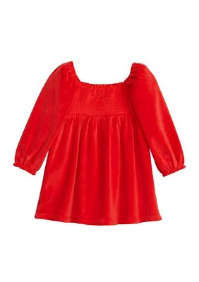 Baby Girls Balloon Sleeve Square Neck Top