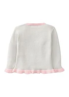 Baby Girls Fox Appliqué Sweater