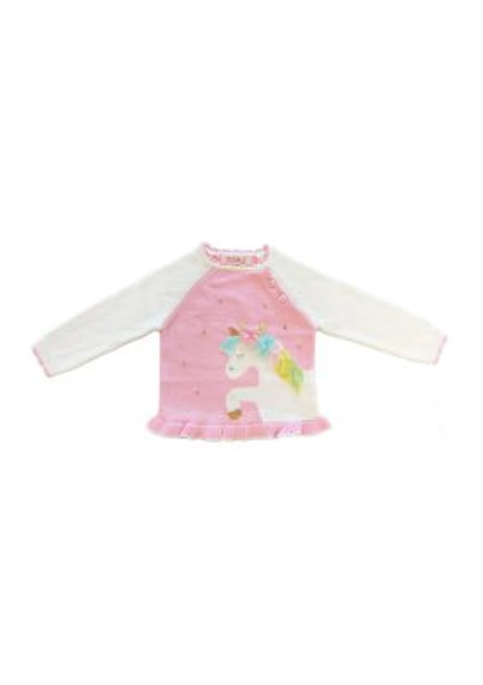 Baby Girls Unicorn Graphic Sweater